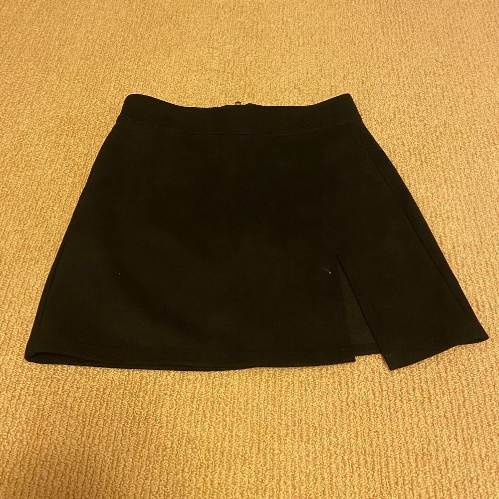 Skylar + Madison Black Suede Skirt